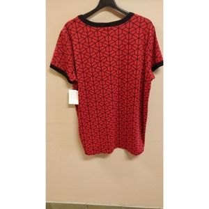 Lularoe Liv Red Pattern NWT 3xl